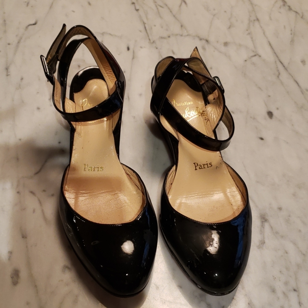 Christian Louboutin Glazed Wedges